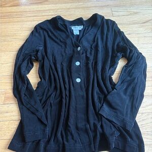 Coldwater Creek Black Long Sleeve Top